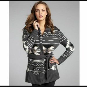 Autumn Cashmere Navajo Tie Front Cardigan XS